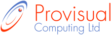 Provisual Computers company logo design